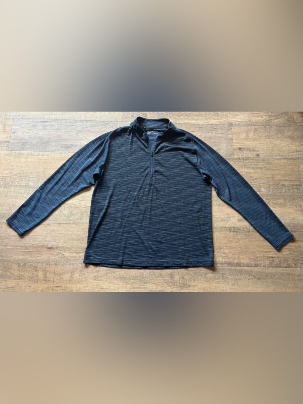 Under Armour Golf mens size 2XL navy blue heat gear long sleeve 1/4 zip pullover